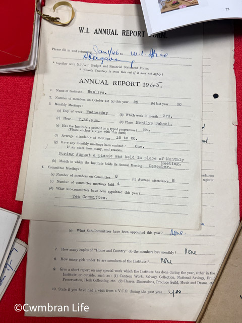 WI annual report from 1945