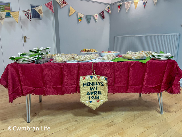 a table of buffet food