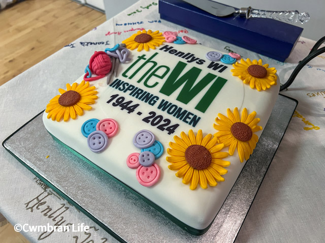 a cake to celebrate the 80th anniversary of henllys WI