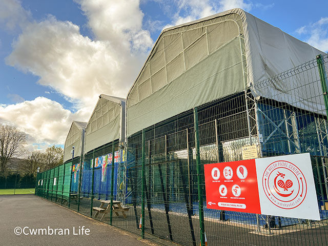 three padel courts