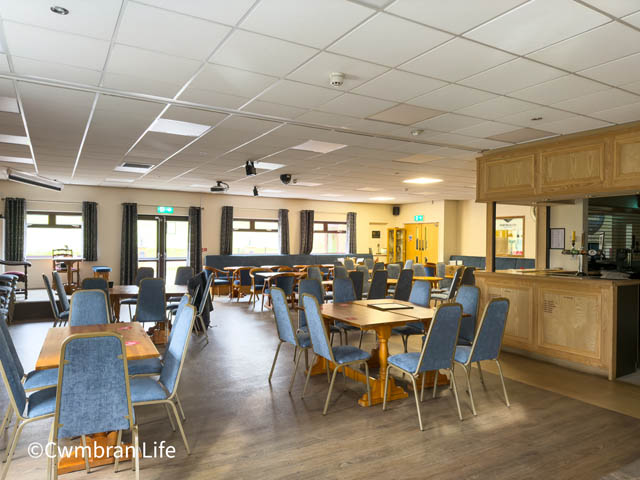 The function room at Pontnewydd Golf Club
