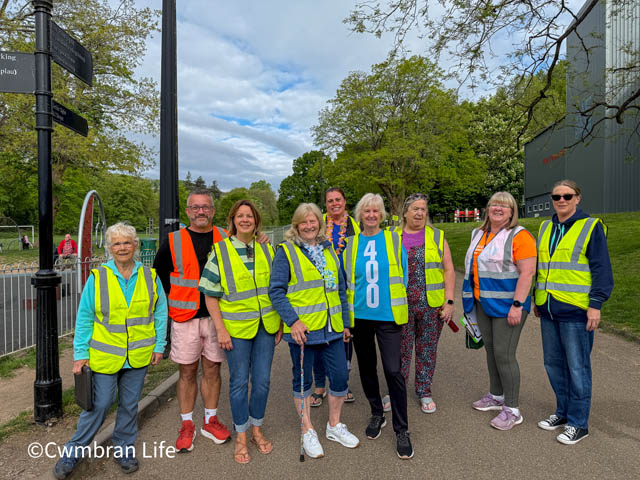 volunteers at parkrun pontypool