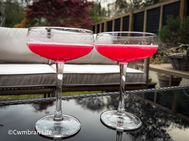 two red cocktails