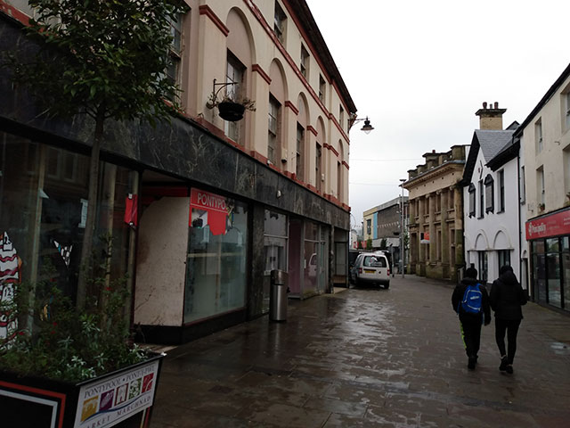 shops in a town centre
