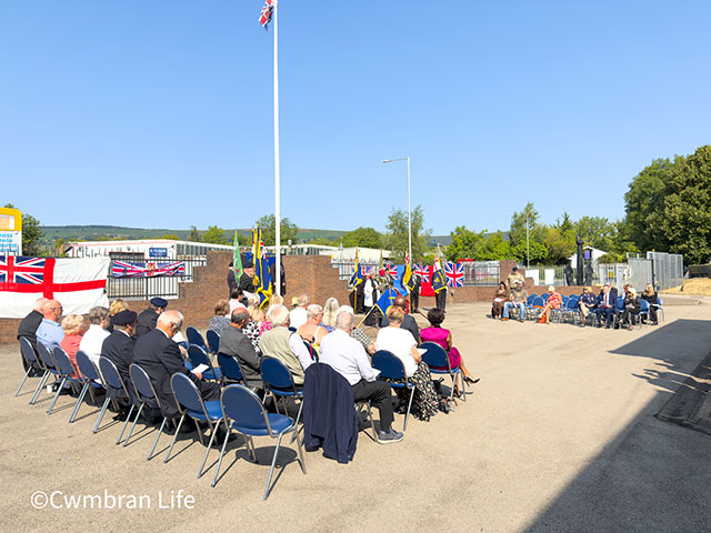 veterans and guest at VJ Day service
