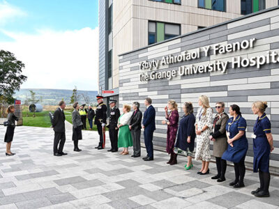 Princess Royal visits Cwmbran hospital to celebrate maternity care achievements