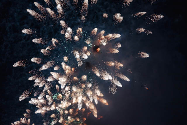fireworks in the sky