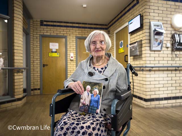 a woman in a wheelchair