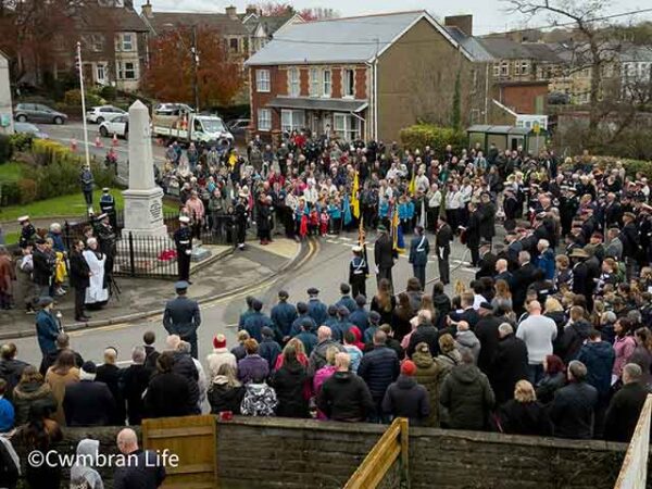 VIDEO: The Pontnewydd Remembrance Sunday parade walks through the village