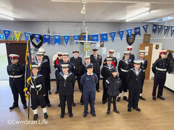 VIDEO: Torfaen Sea Cadets prepare for the Pontnewydd Remembrance Sunday parade
