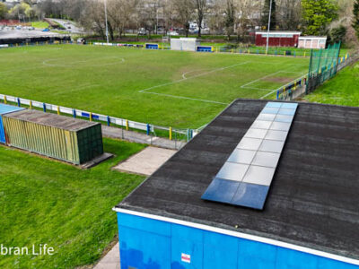 Solar panels help Cwmbran Celtic power floodlights for half a match