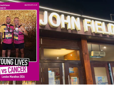 John Fielding shift manager raises £2,600 for Young Lives With Cancer