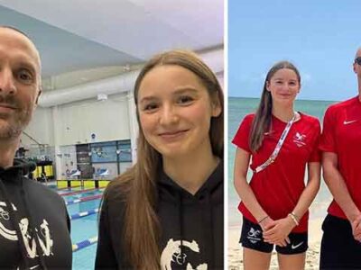 Teenage swimmer Theodora Taylor wins first senior championship medal