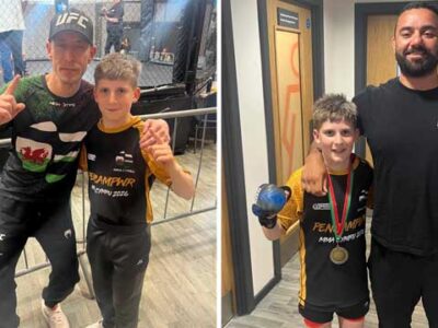 Torfaen schoolboy Myles Taylor wins Welsh MMA title