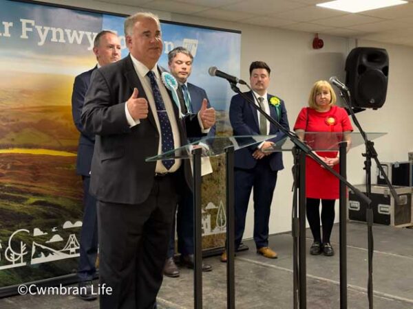 WATCH: Reform UK’s Stephen Senior’s speech after winning one of the six seats in the Sir Fynwy Torfaen constituency