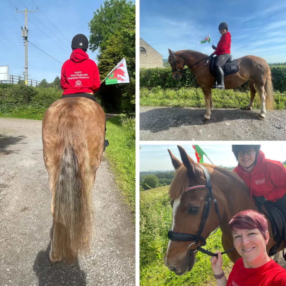photos of a woman and her horse