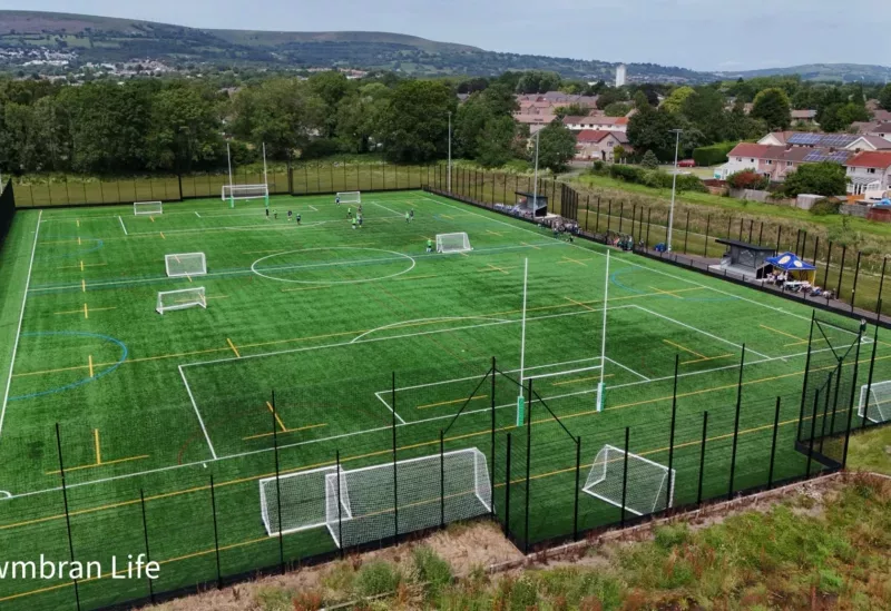 a 3g pitch photo from. drone