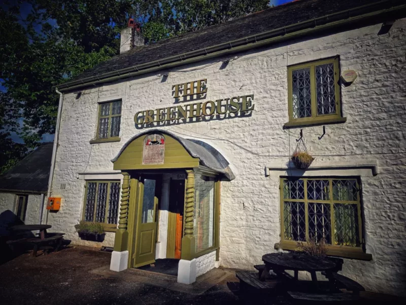 18th century Cwmbran pub restores front porch and carved stone sign