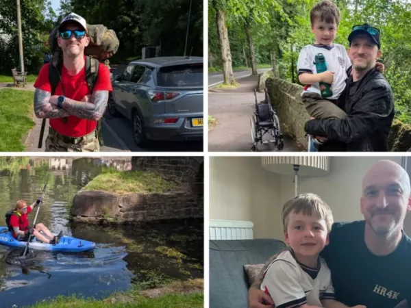 ‘The generosity of strangers has been overwhelming’: Torfaen man completes epic 36‑mile challenge for six‑year‑old Jack