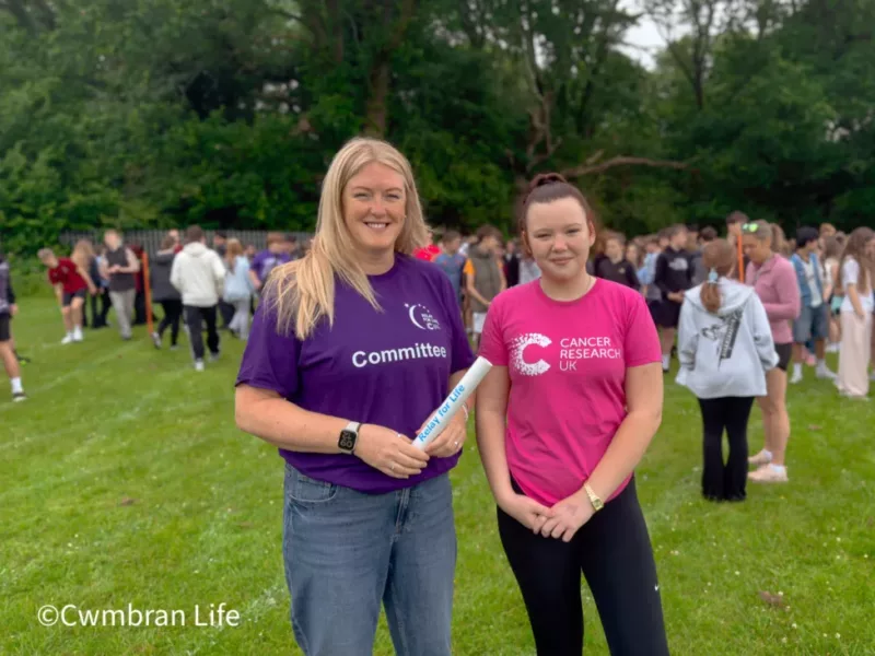 VIDEO: Teenager starts Cwmbran High School’s Relay for Life event
