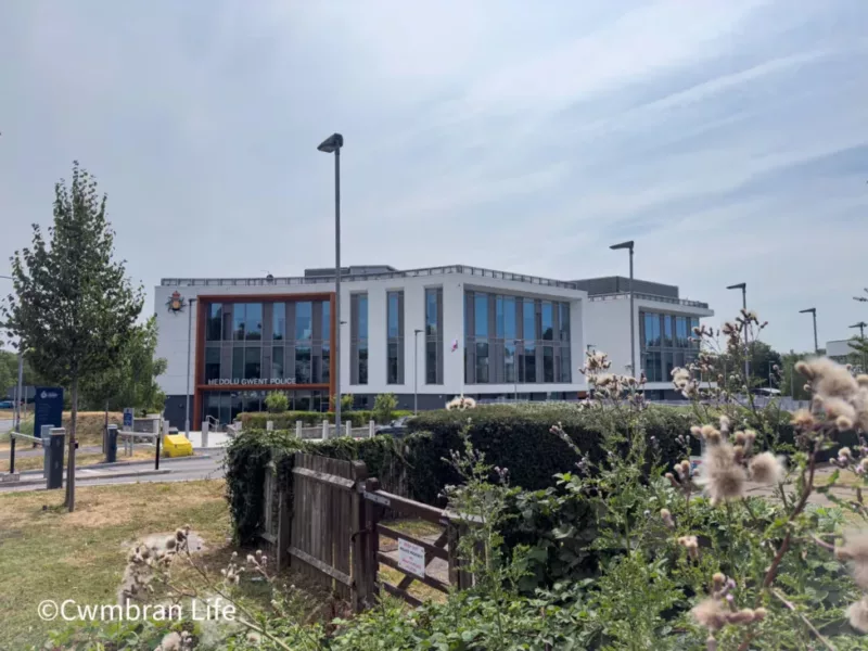 a police HQ- a large office-style block