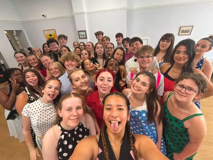 a group of young actors