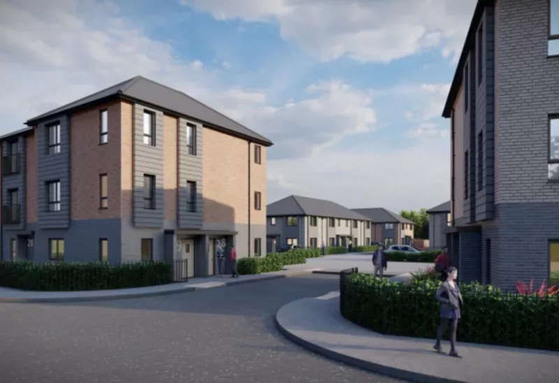 an artist's impression of new homes