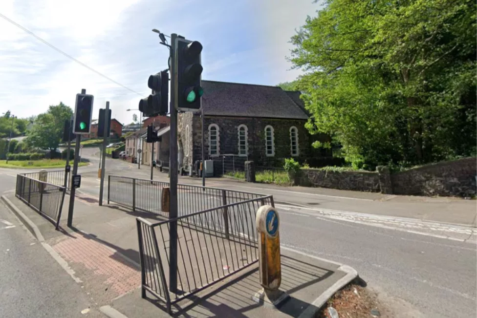 traffic lights on a road