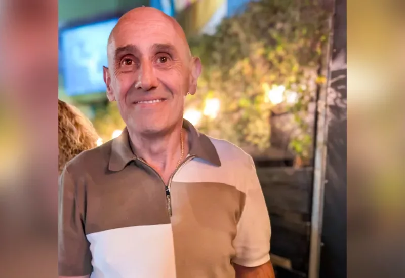 Vinny Rio stood in a pub