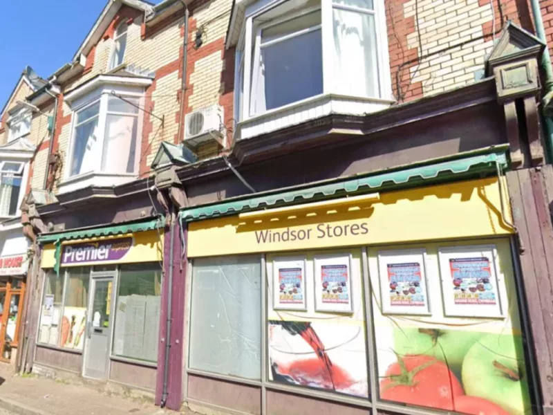 a shop in a high street