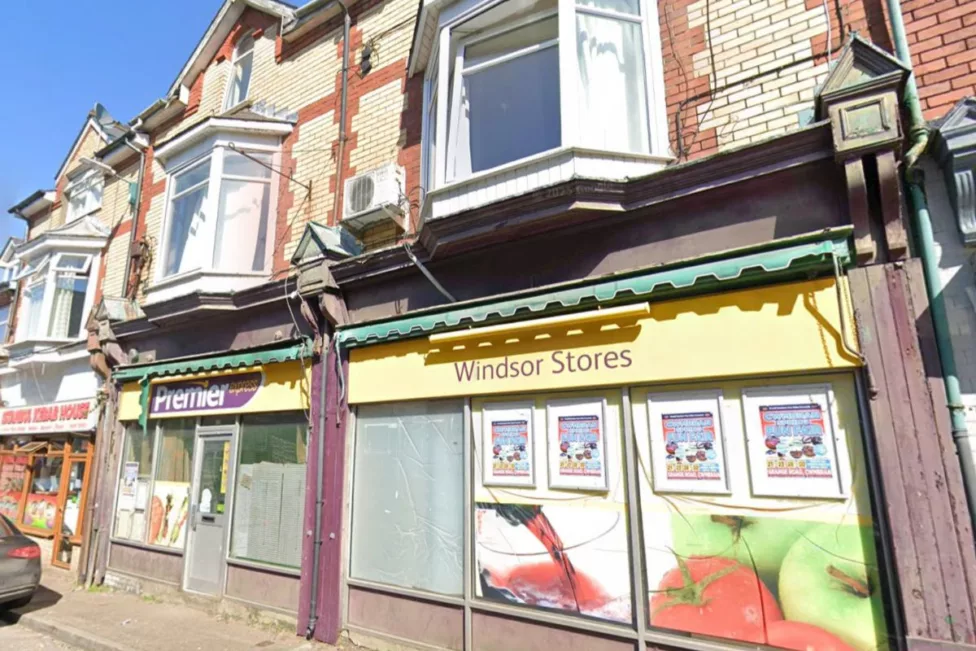 a shop in a high street